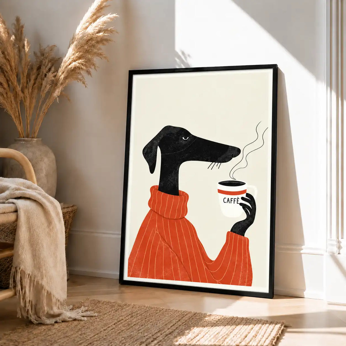 Black Dog Coffee Break Wall Art