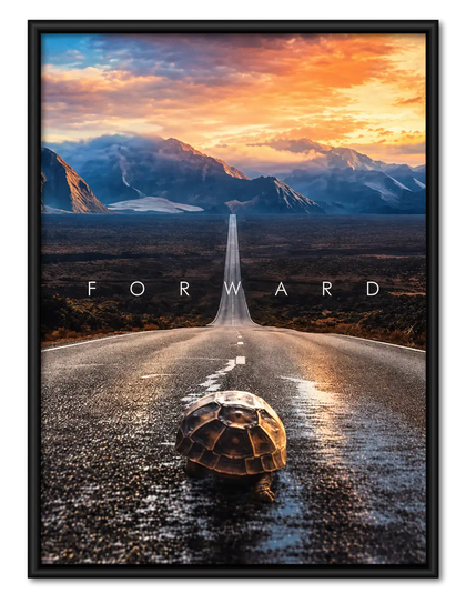 Keep Moving Forward Turtle Mountain Road Wall Art