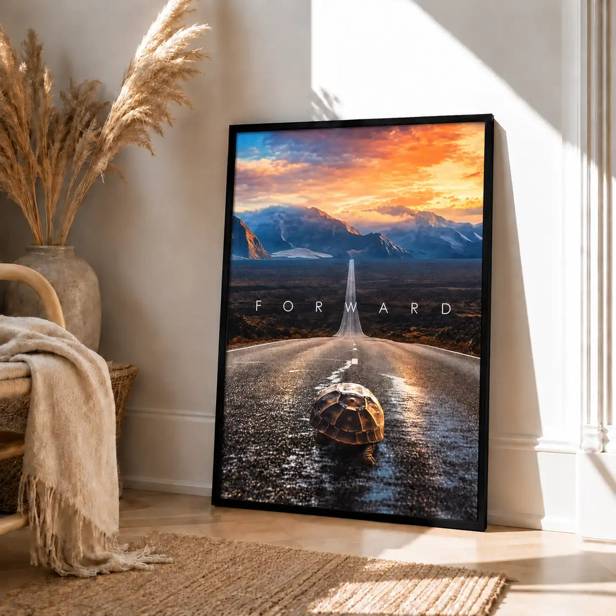 Keep Moving Forward Turtle Mountain Road Wall Art 4