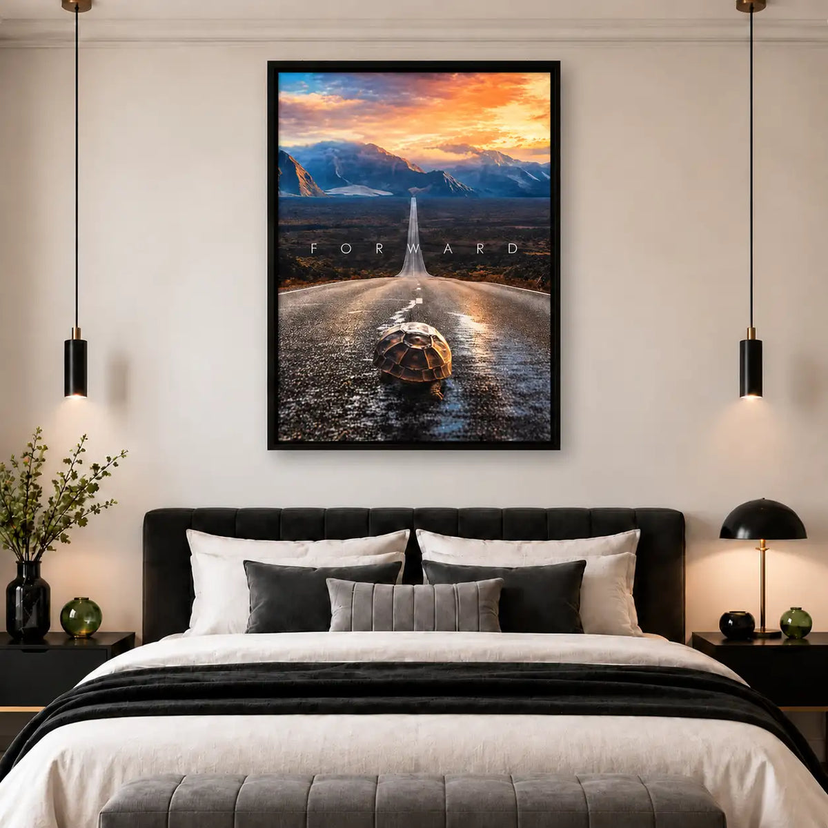 Keep Moving Forward Turtle Mountain Road Wall Art 5