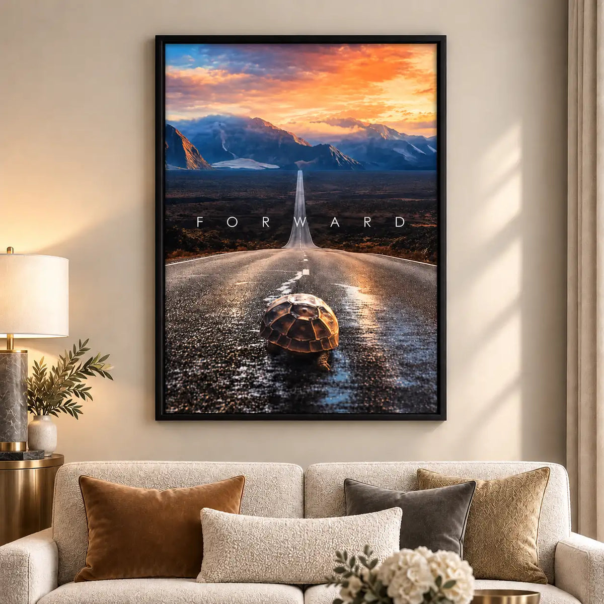 Keep Moving Forward Turtle Mountain Road Wall Art 6