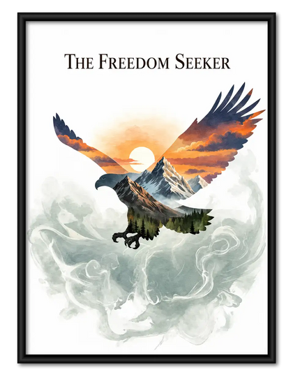 The Freedom Seeker Eagle Mountain Wall Art