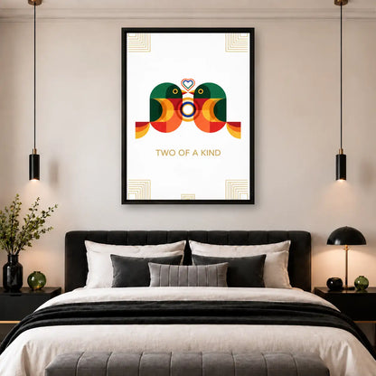 Two of a Kind Geometric Birds Wall Art 5