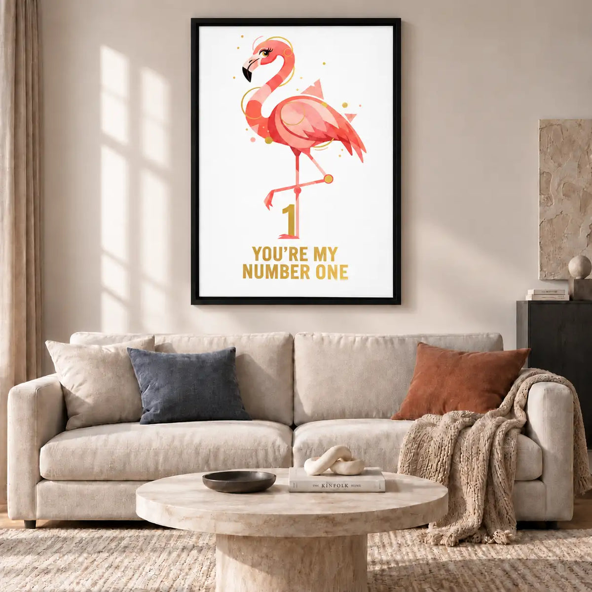 You Are My Number One Flamingo Wall Art 2