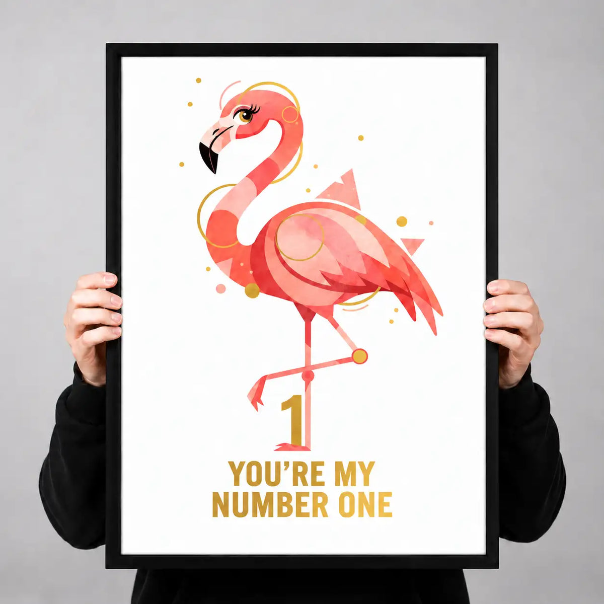 You Are My Number One Flamingo Wall Art 3