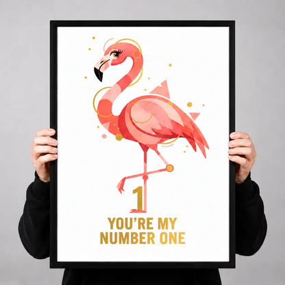 You Are My Number One Flamingo Wall Art 3