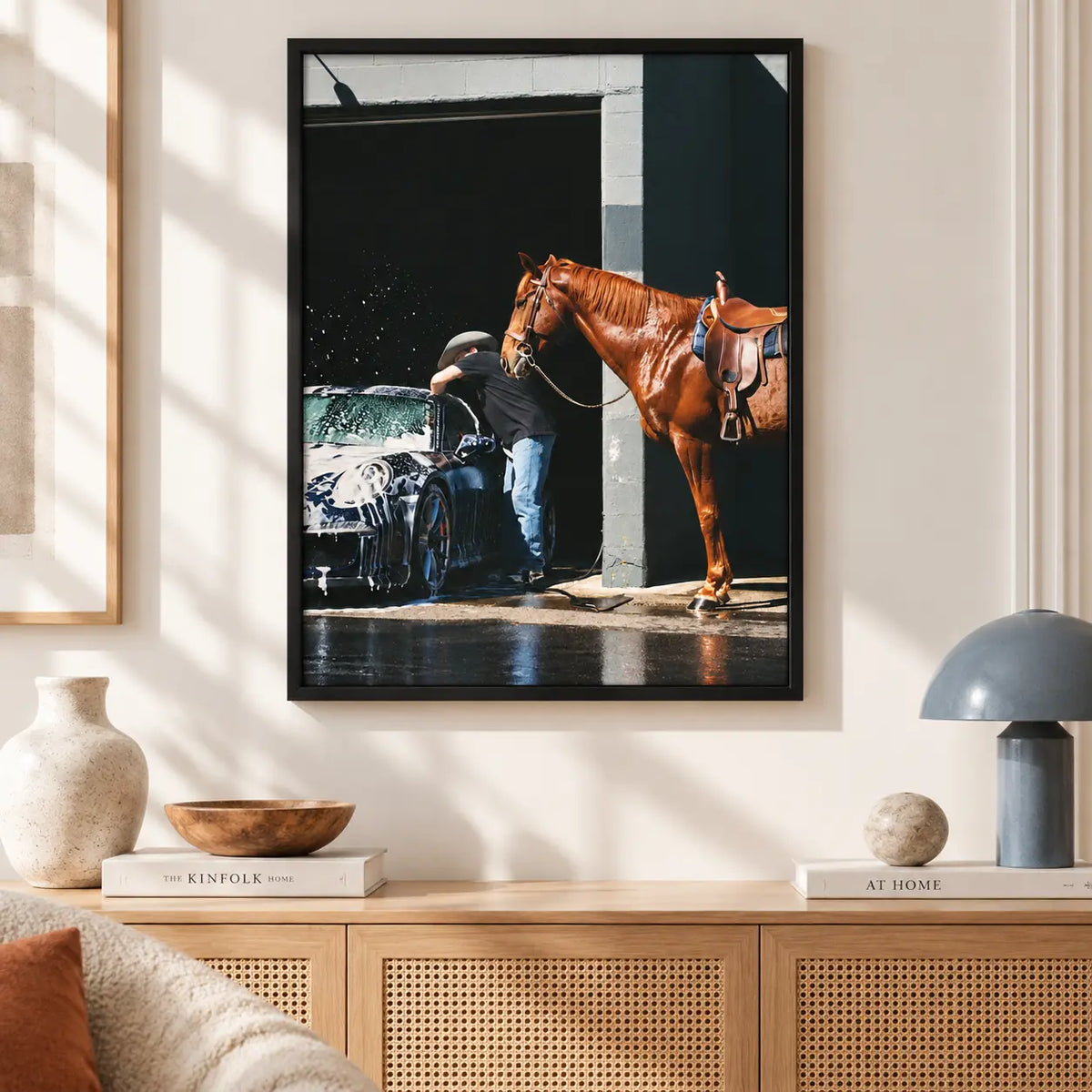 Horse and Car Wash Vintage Lifestyle Wall Art 5