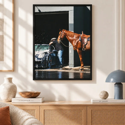 Horse and Car Wash Vintage Lifestyle Wall Art 5
