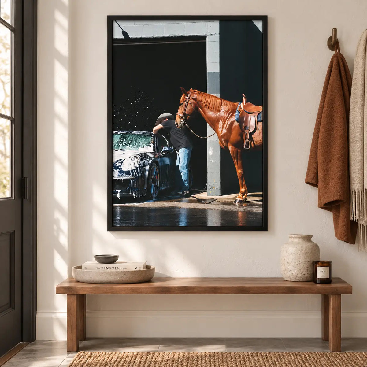 Horse and Car Wash Vintage Lifestyle Wall Art 6