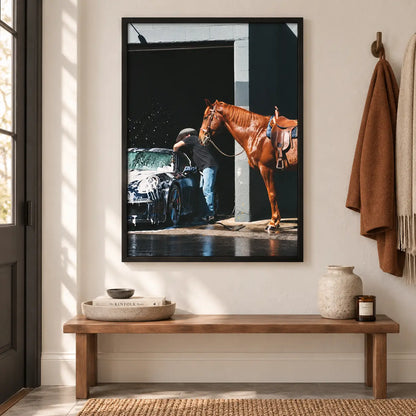 Horse and Car Wash Vintage Lifestyle Wall Art 6