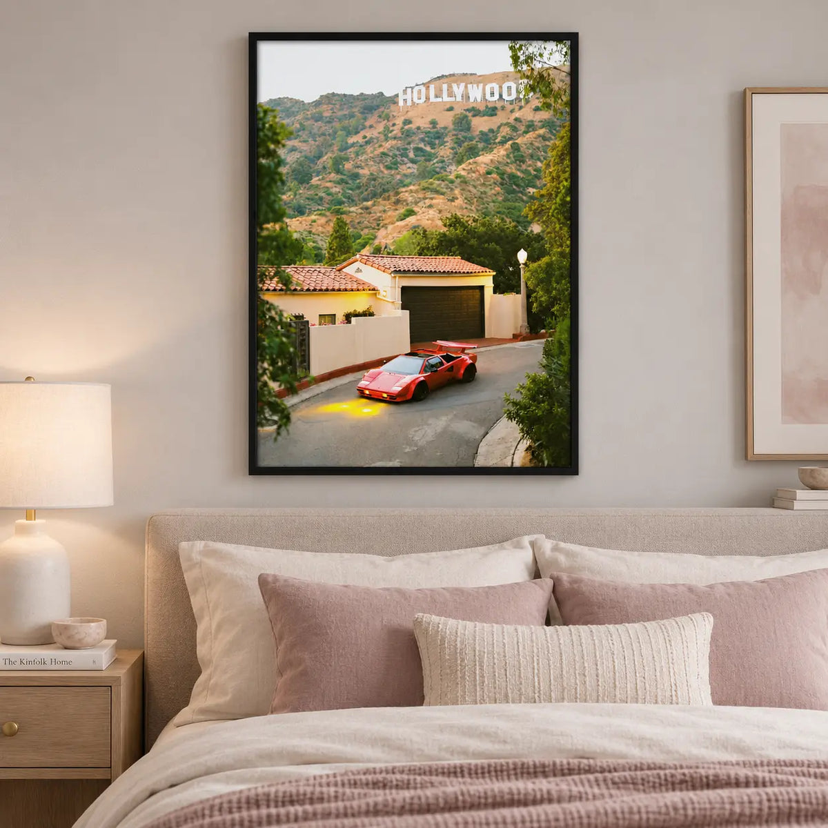 Hollywood Hills Red Supercar Wall Art 5