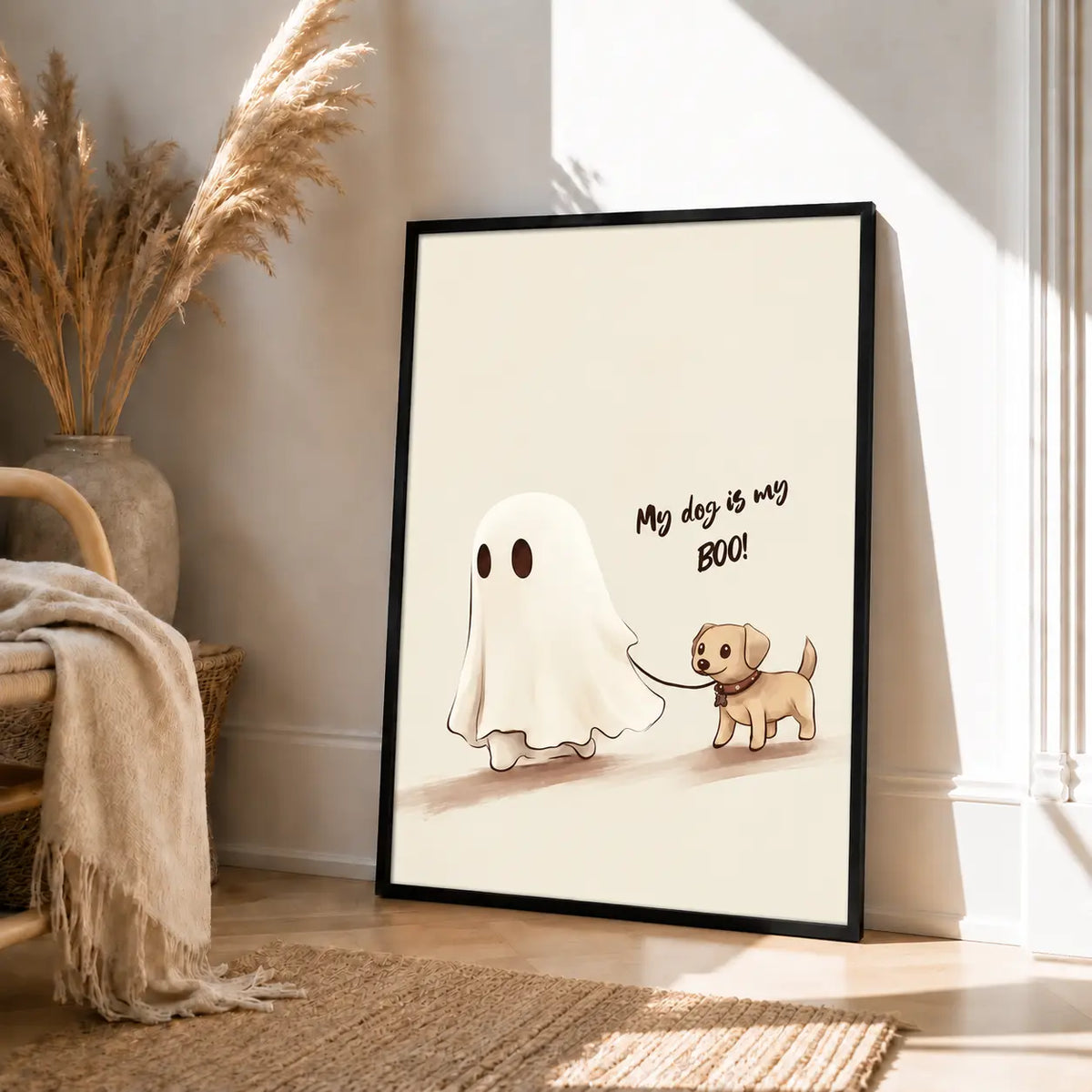 My Dog Is My Boo Halloween Wall Art 4
