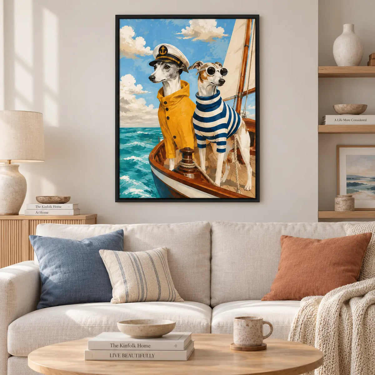 Sailor Dogs Adventure Boat Wall Art 2