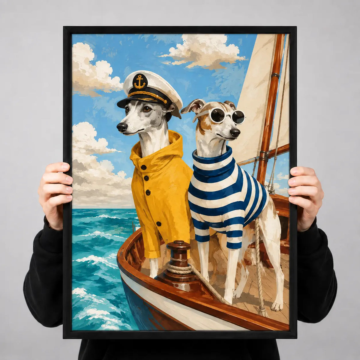 Sailor Dogs Adventure Boat Wall Art 3