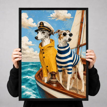 Sailor Dogs Adventure Boat Wall Art 3