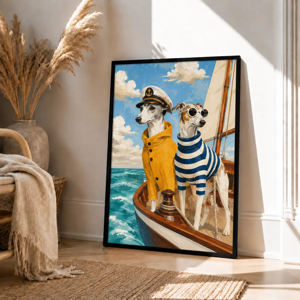 Sailor Dogs Adventure Boat Wall Art 4