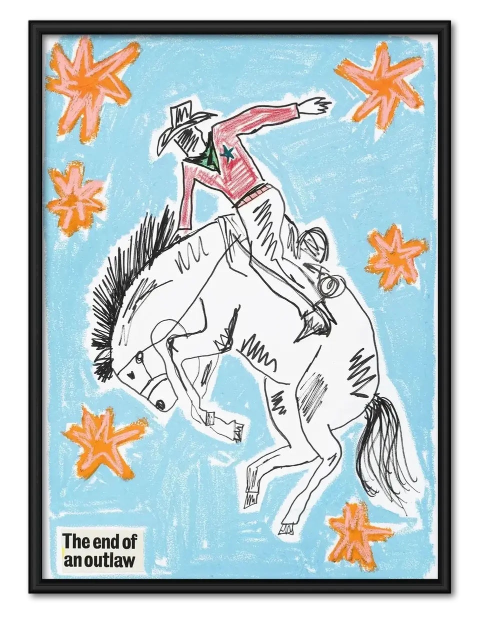 The End of an Outlaw Cowboy Wall Art 1