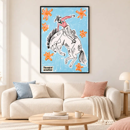 The End of an Outlaw Cowboy Wall Art 2