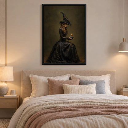 Dark Witch Candlelight Portrait Wall Art 6