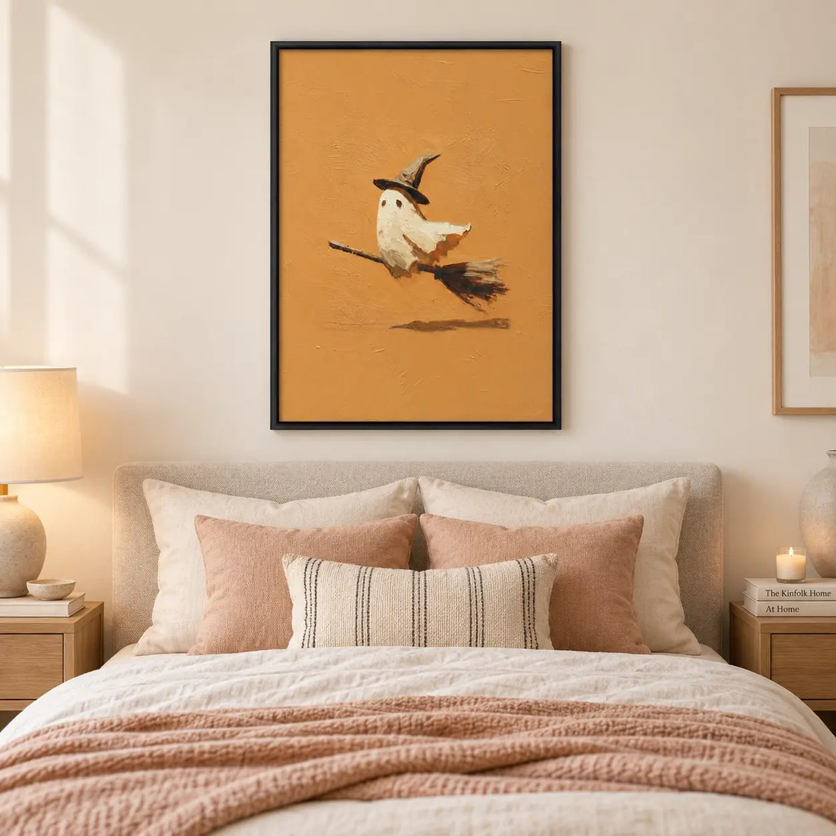 Ghost Witch Hat Halloween Wall Art 5