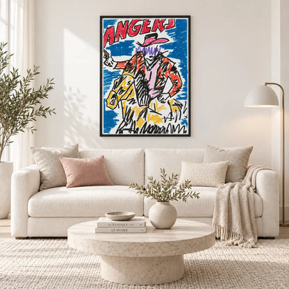 Wild West Cowboy Sketch Wall Art 2