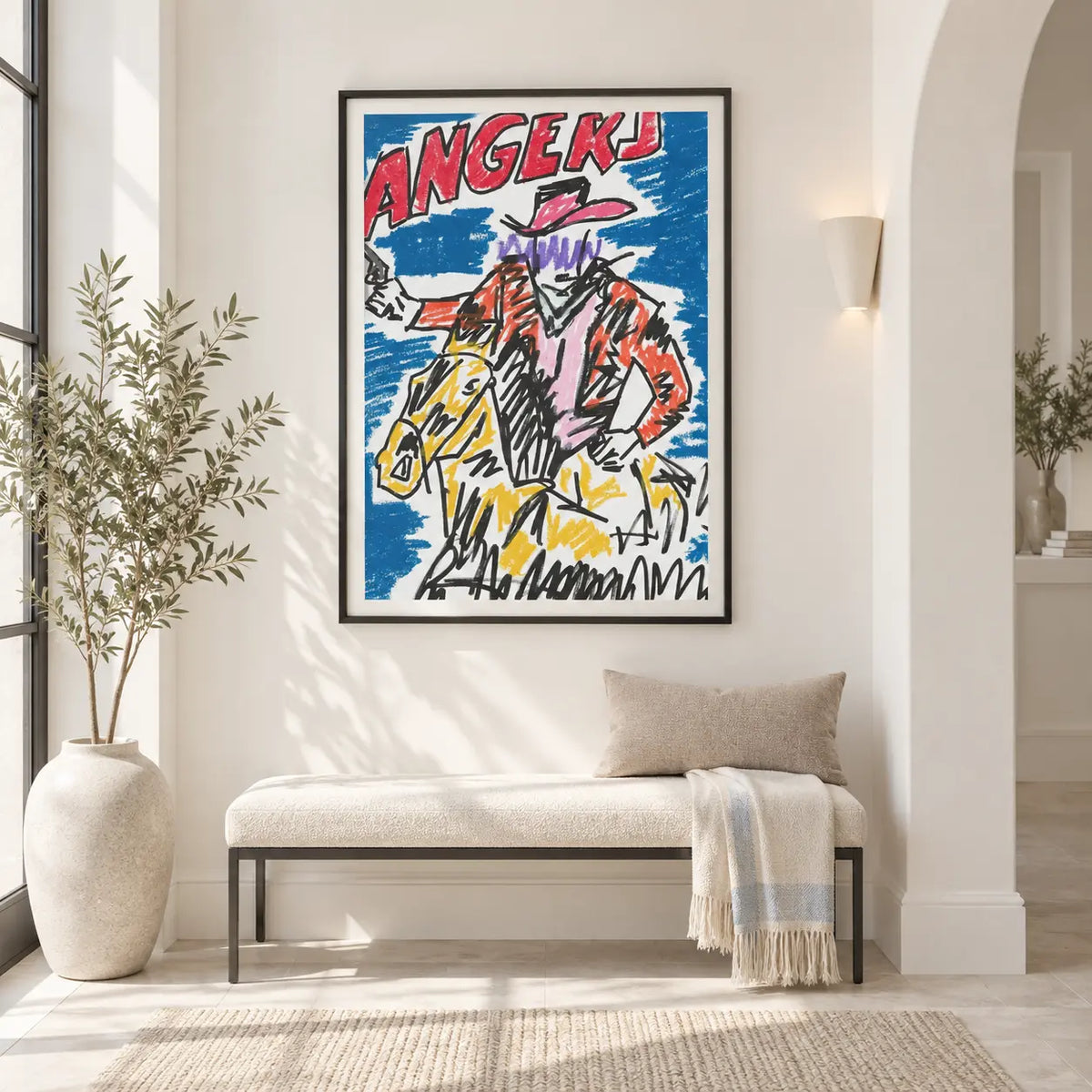 Wild West Cowboy Sketch Wall Art 5