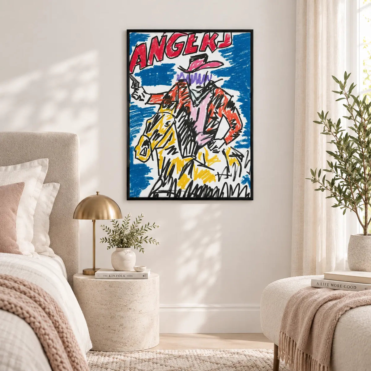 Wild West Cowboy Sketch Wall Art 6
