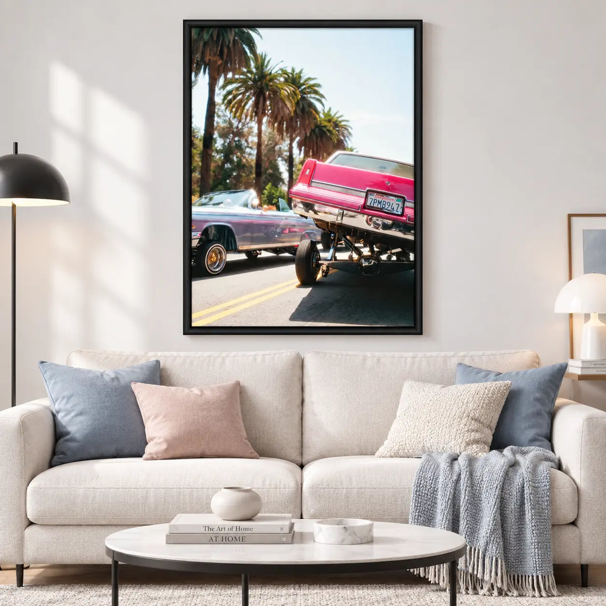Vintage Lowrider Car Street Wall Art 2