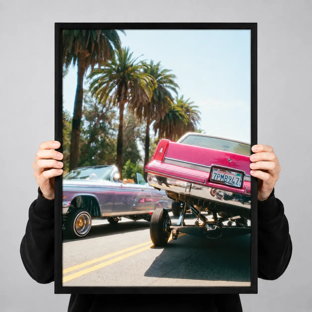 Vintage Lowrider Car Street Wall Art 3