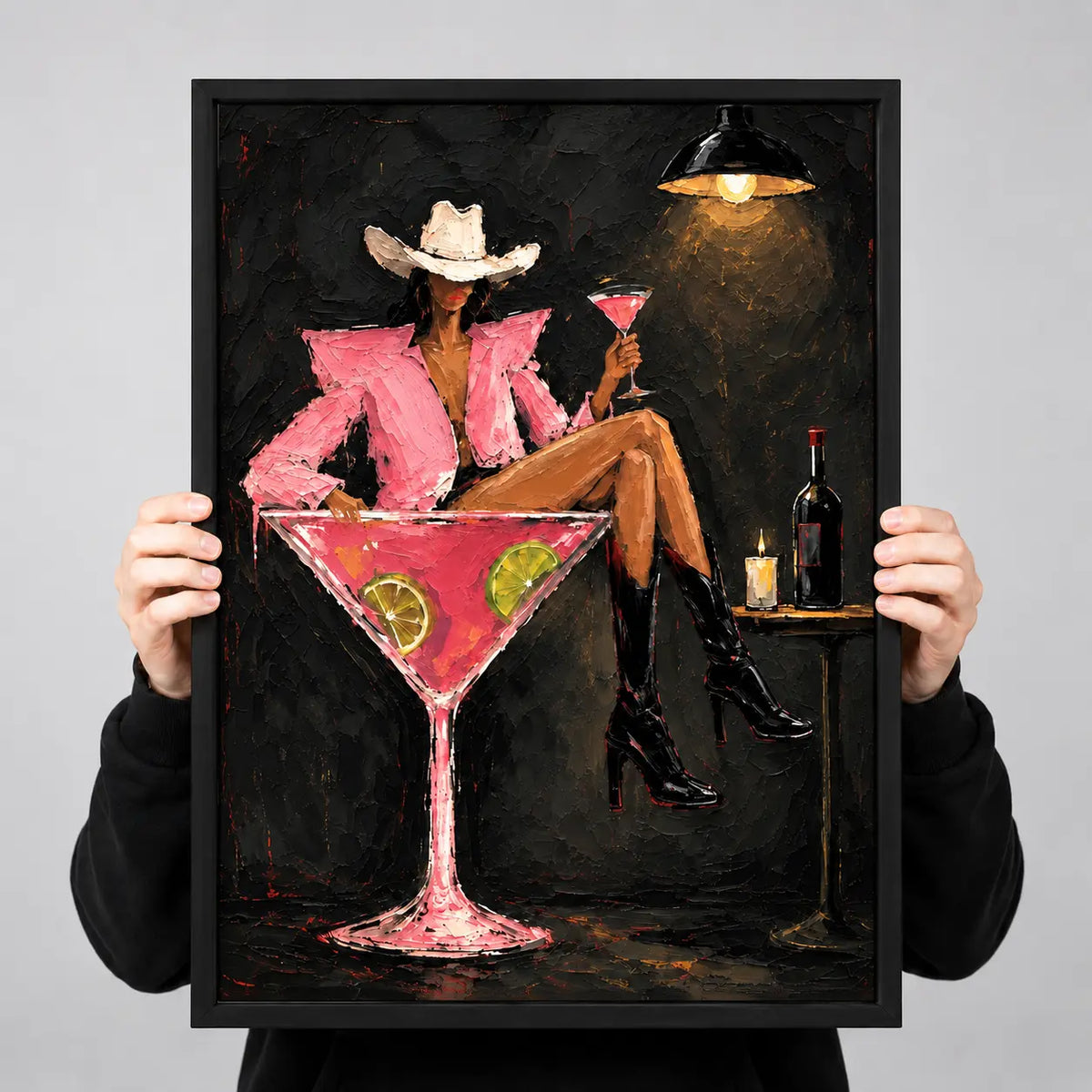 Glamorous Woman Cocktail Night Wall Art 3