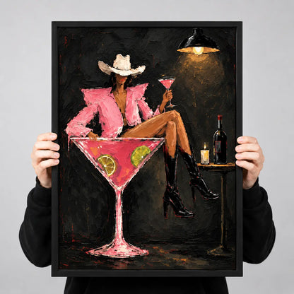 Glamorous Woman Cocktail Night Wall Art 3