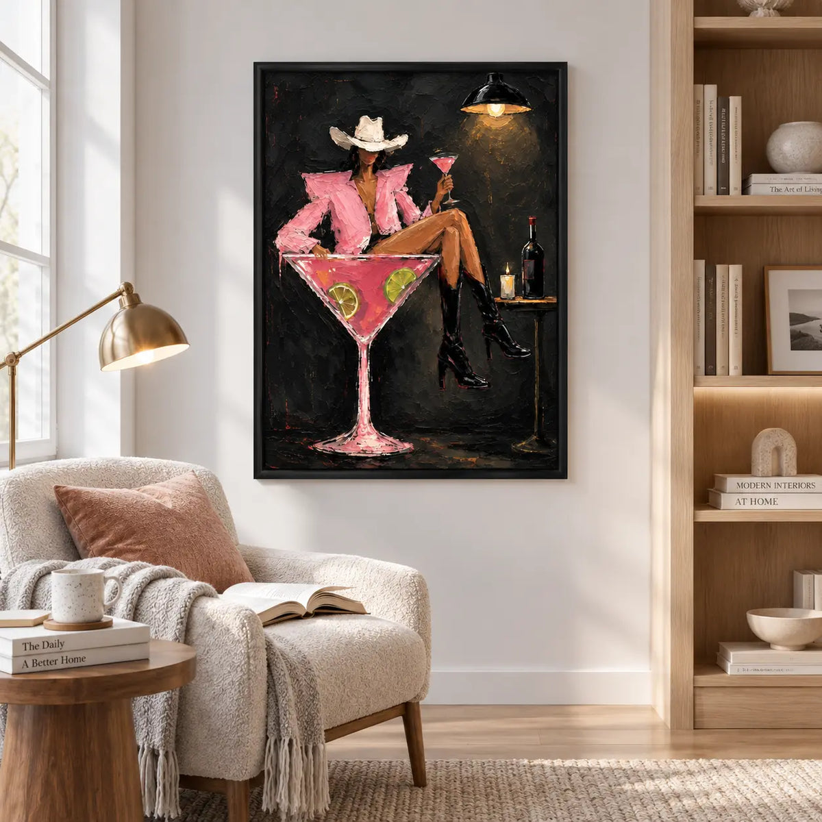 Glamorous Woman Cocktail Night Wall Art 5