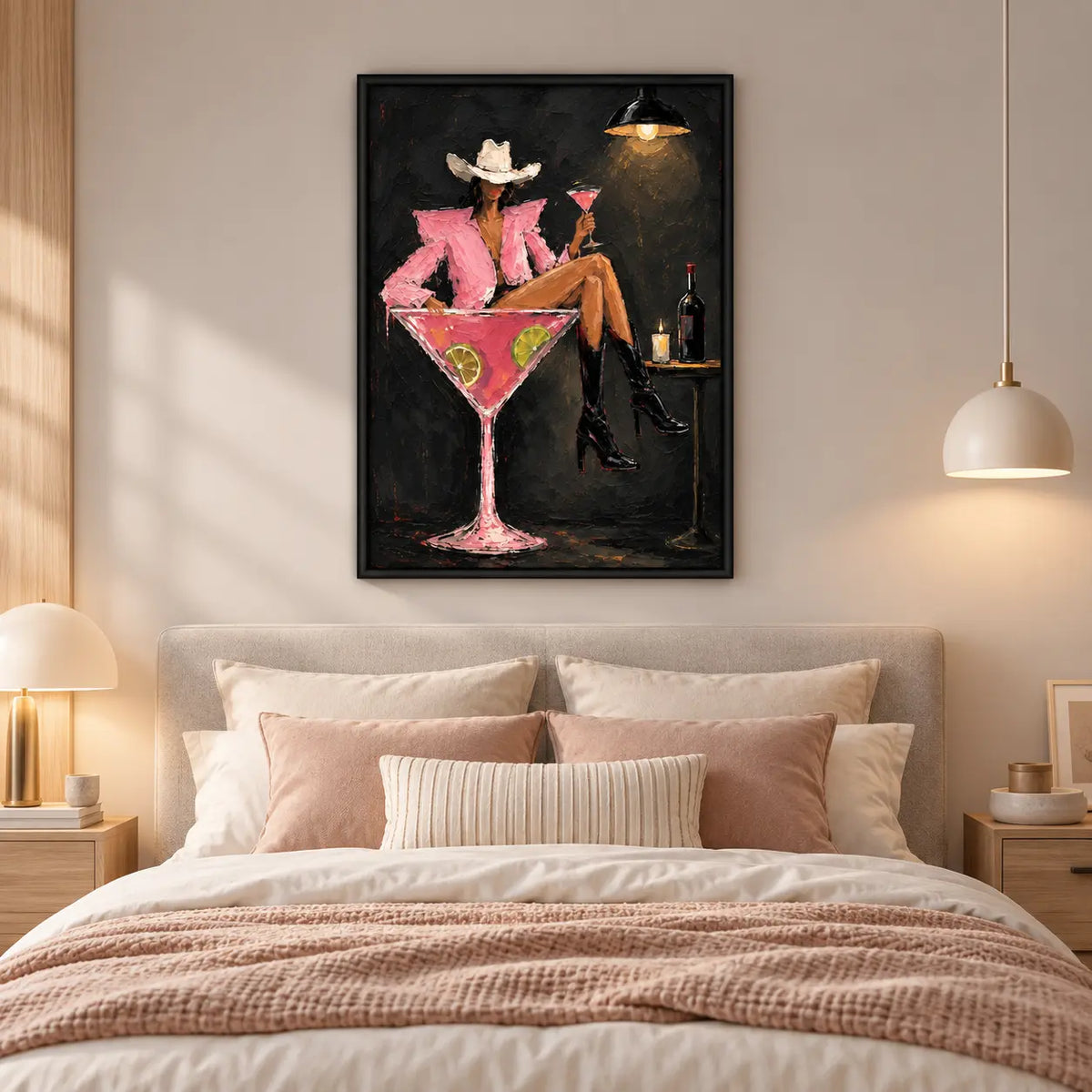 Glamorous Woman Cocktail Night Wall Art 6