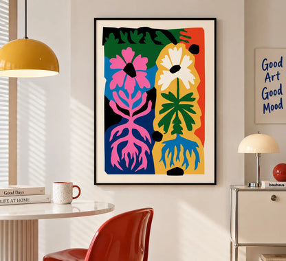 Abstract Colorful Floral Wall Art 5