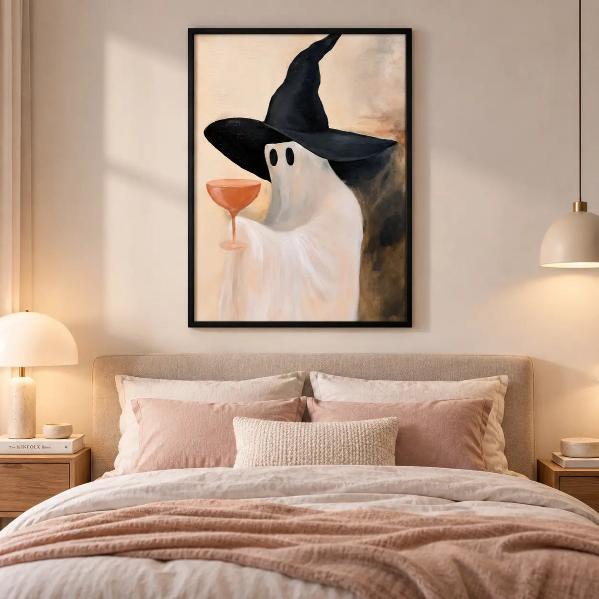 Ghost Witch Hat Cocktail Wall Art 5