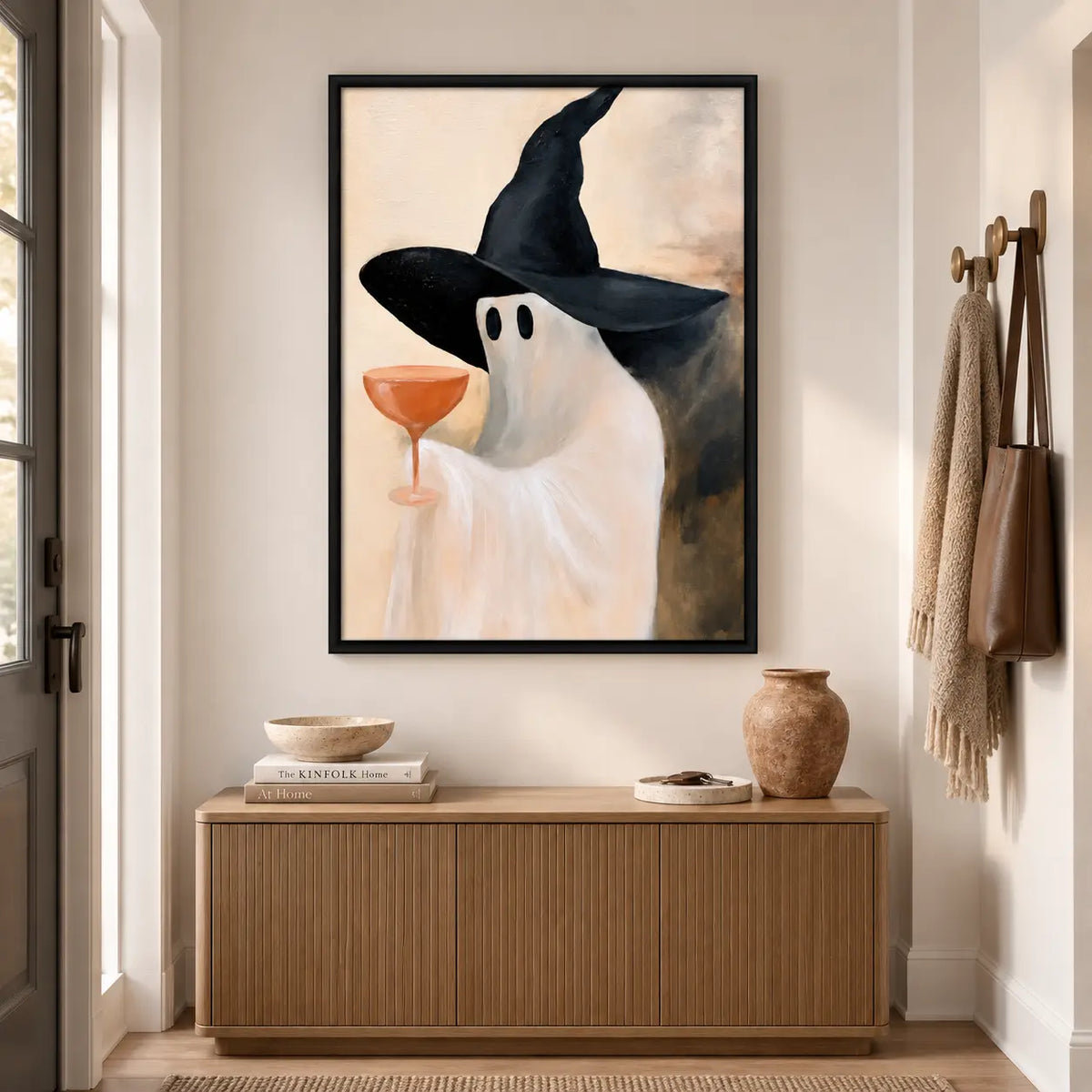 Ghost Witch Hat Cocktail Wall Art 6