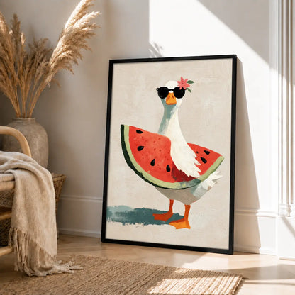 Cool Goose Watermelon Summer Wall Art 4