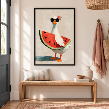 Cool Goose Watermelon Summer Wall Art 5