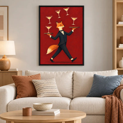 Elegant Fox Butler Wine Service Wall Art 2
