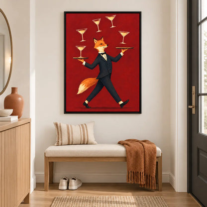 Elegant Fox Butler Wine Service Wall Art 5