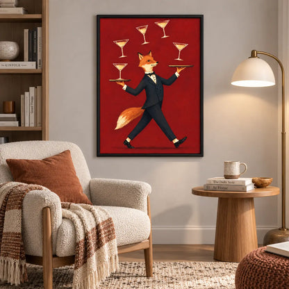 Elegant Fox Butler Wine Service Wall Art 6