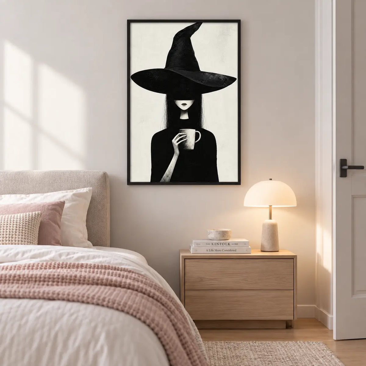 Minimal Witch Hat Portrait Wall Art 5