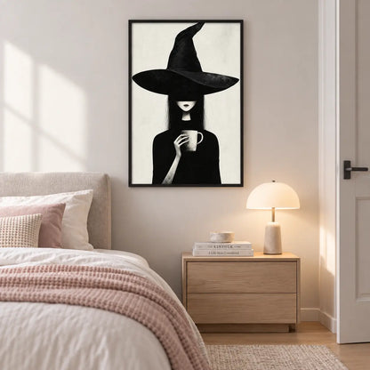 Minimal Witch Hat Portrait Wall Art 5