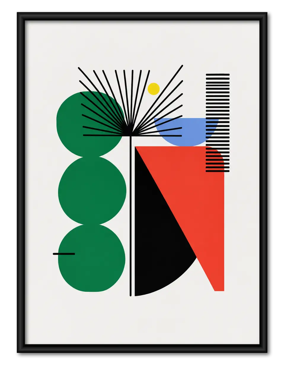 Bauhaus Botanical Geometry Wall Art 1