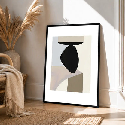 Black Balance Sculpture Abstract Wall Art 4
