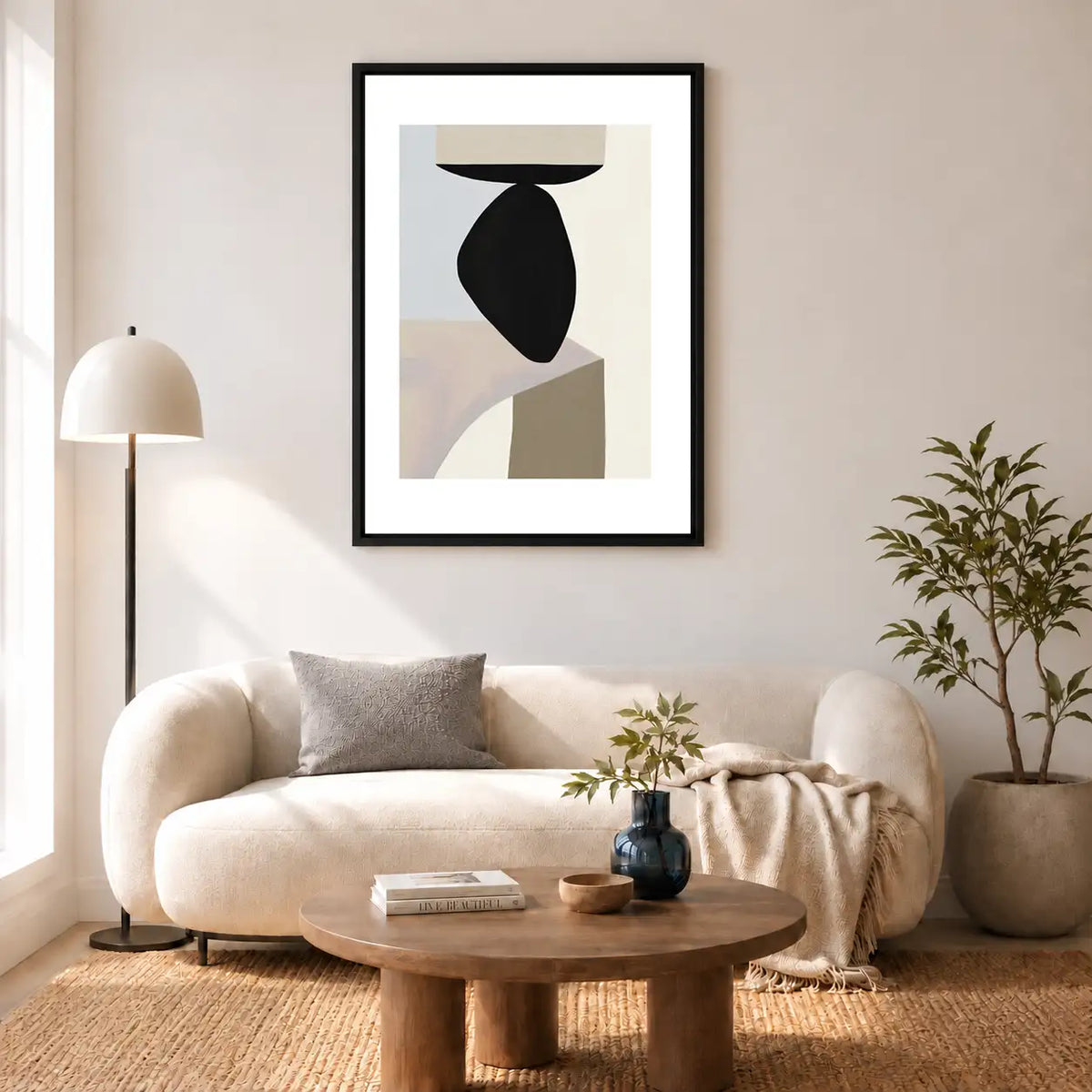 Black Balance Sculpture Abstract Wall Art 5