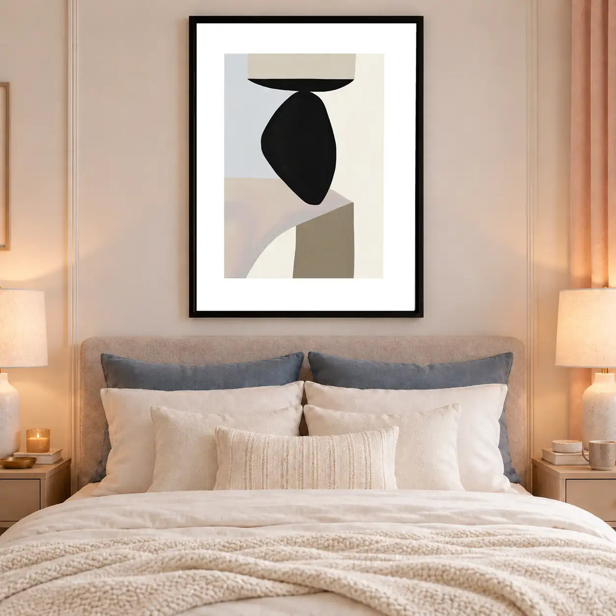 Black Balance Sculpture Abstract Wall Art 6