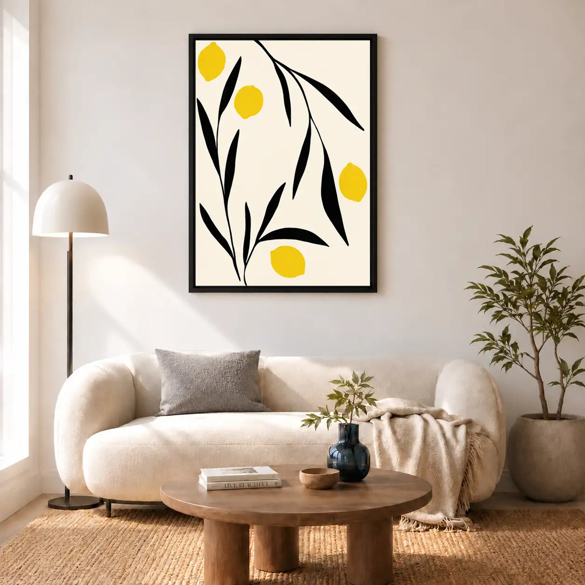 Black Branches with Yellow Fruit Wall Art 5
