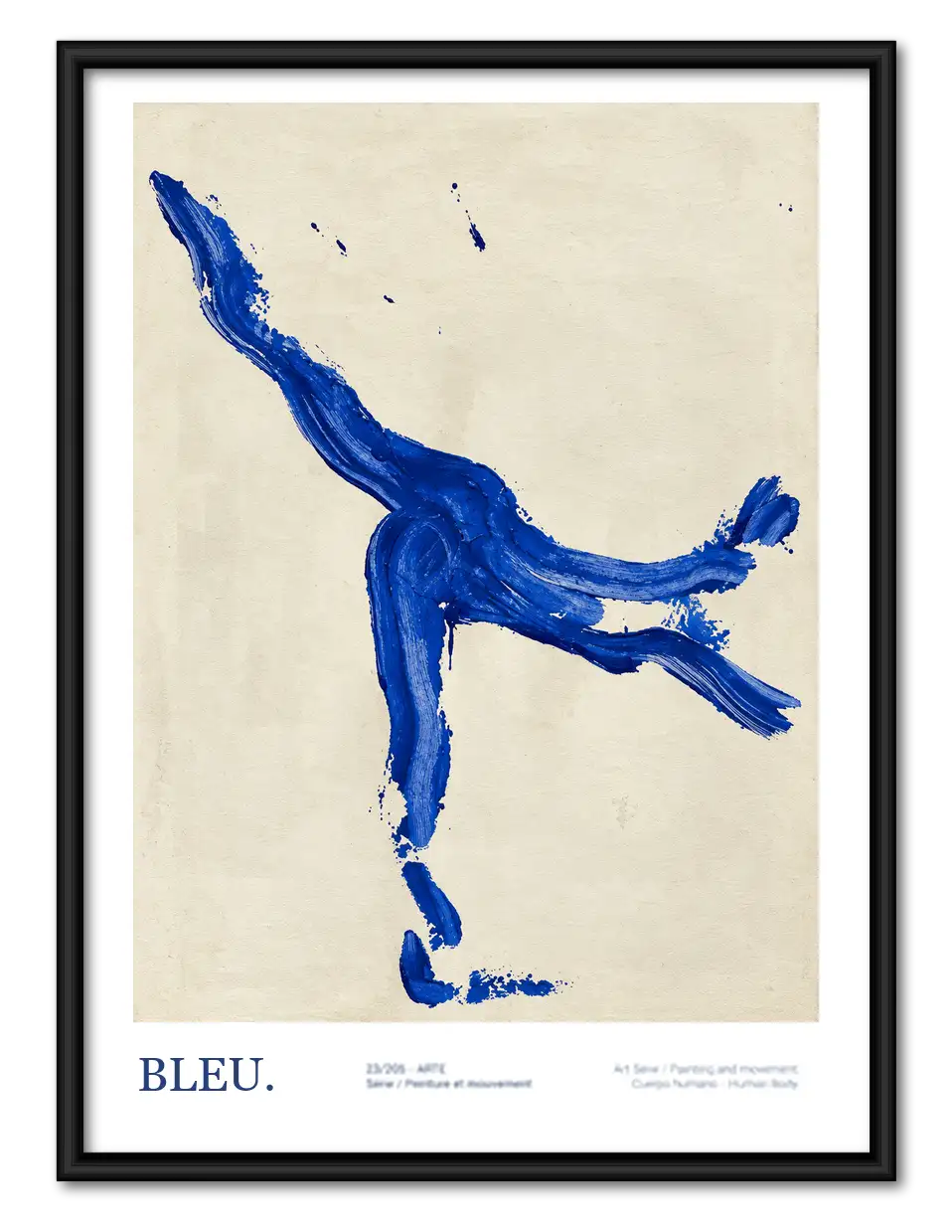 Blue Acrobat Vintage Poster Wall Art 1