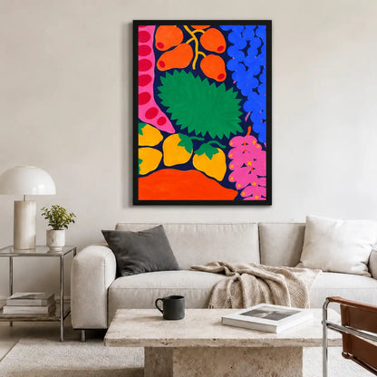 Bold Tropical Flower Collage Wall Art 2